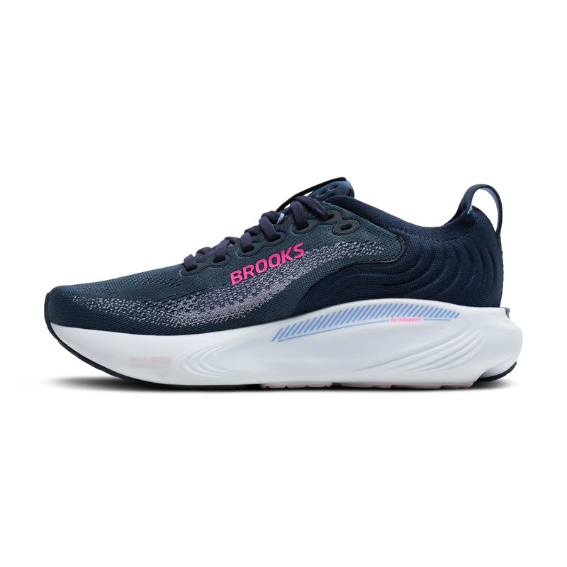 Brooks Women’s Adrenaline GTS 25 Supportive Running & Walking Shoe - Spellbound/Blazing Bell/Pink - 8 Medium