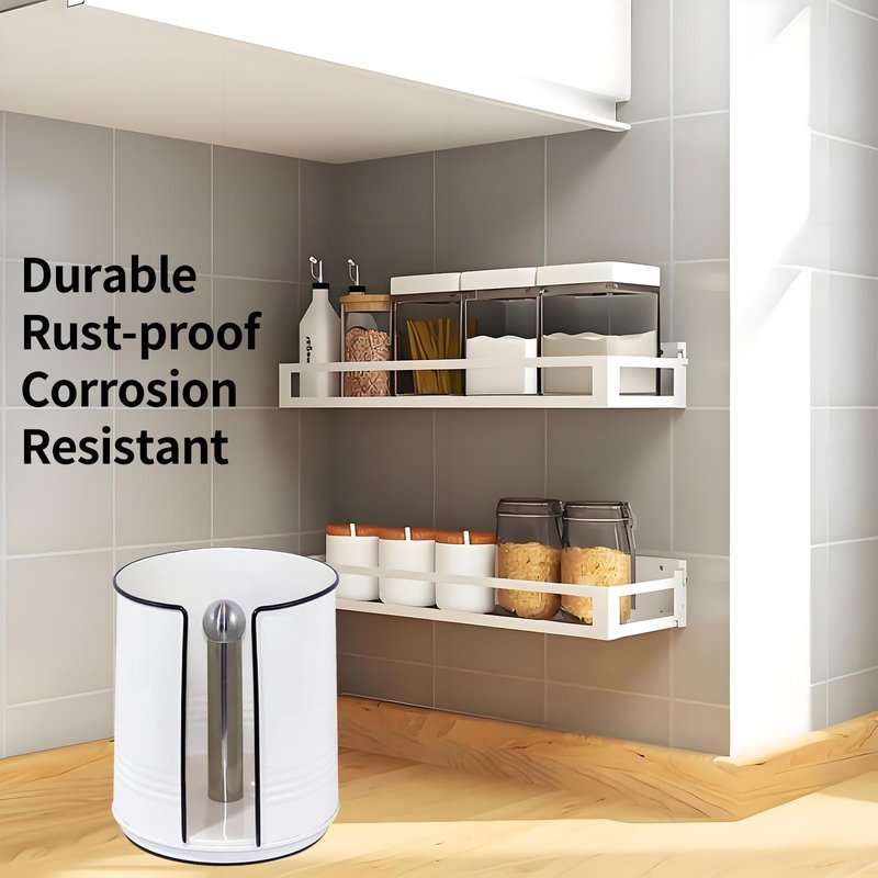 ELAORY Paper Towel Holder Countertop, Farmhouse Paper Towel Holder Countertop, Ceramic Paper Towel Holder Farmhouse Rustic Decor for Kitchen Bathroom, Kitchen Paper Towel Holder with Non-Slip Base
