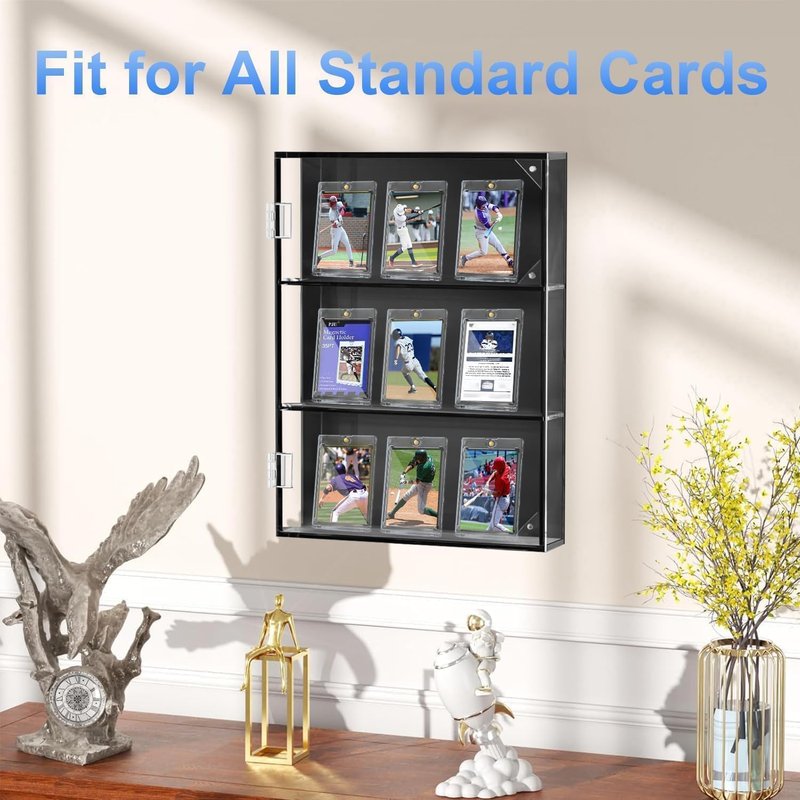 Magnetic Card Holder - 30ct One Touch Trading Card Protectors | U-V Protection Hard Plastic Display Case for Sports Cards