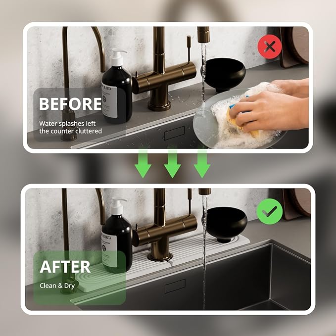 Quick Dry Sink Splash Guard