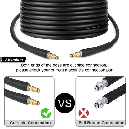 10m Pressure Washer Replacement Hose for Karcher K Series Pressure Washer K2 K3 K4 K5 K6 K7 Click Plug Quick Connector(10)