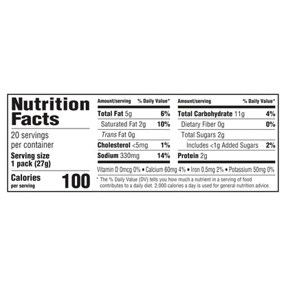 Handi-Snacks RITZ Crackers 'N Cheesy Dip Snack Packs, School Snacks, 20 Snack Packs