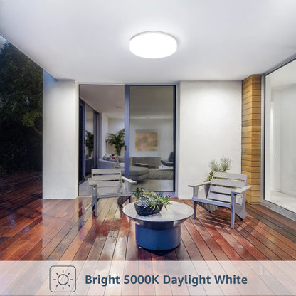 Lepro Bathroom Light, 15W 1500lm Ceiling Lights, 100W Equivalent, Waterproof IP54, Small, Dome, Modern, Flush Ceiling Light for Kitchen, Bulkhead, Toilet, Porch, Bedroom, Utility Room and More