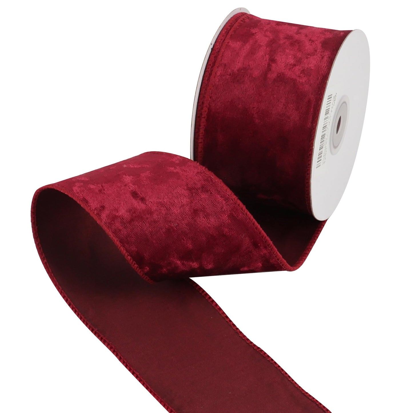 HUIHUANG Red Velvet Ribbon Wired 2-1/2 inch, Christmas Velvet Ribbon for X-mas Tree, Large Bows, Wreaths, Gift Wrapping, Garland, Home Decor, Crafts-Continuous 10 Yards/Roll