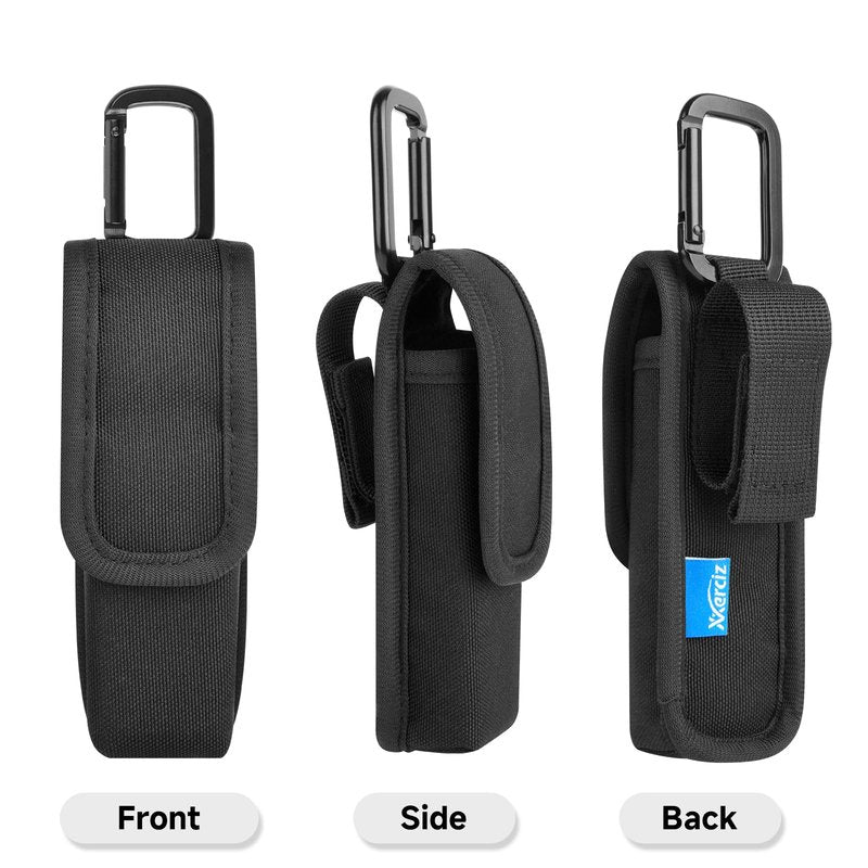 Xxerciz Tactical Flashlight Holster for OLIGHT Arkfeld Pro EDC Flat Flashlight, Nylon Flashlight Pouch Holder with Carabiner Duty Belt MOLLE Torch Carrying Case for Outdoor