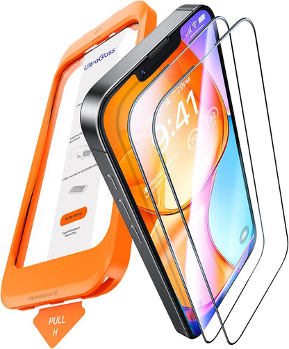 UltraGlass 9H+ Glass for iPhone 15 Pro Max Privacy Screen Protector [Invisible Privacy Armor] Screen Protector 15 Pro Max Tempered [Full Coverage & Longest Durable] 15 ProMax, 2 Pack