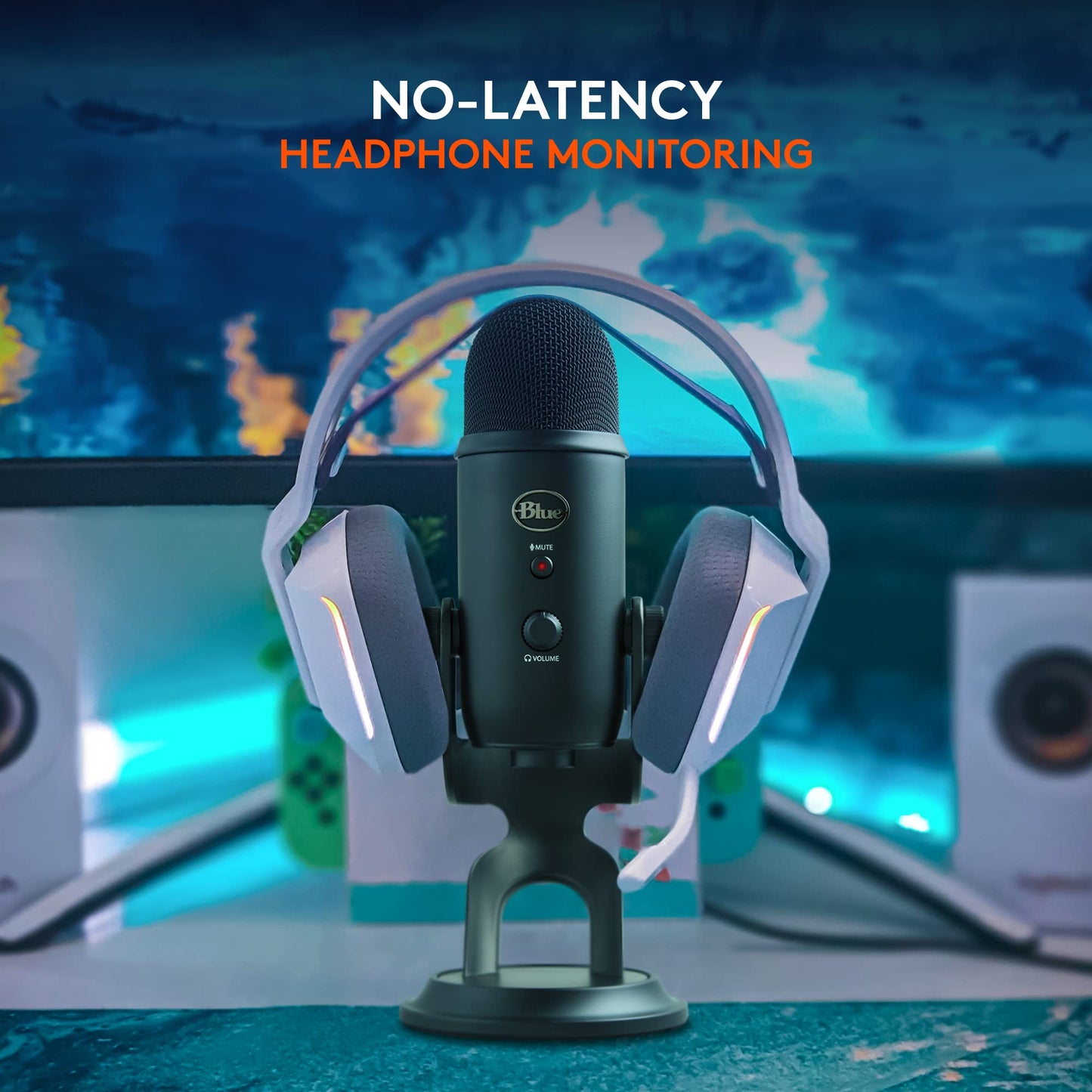 Logitech for Creators Blue Microphones Yeti USB Microphone (Blackout)