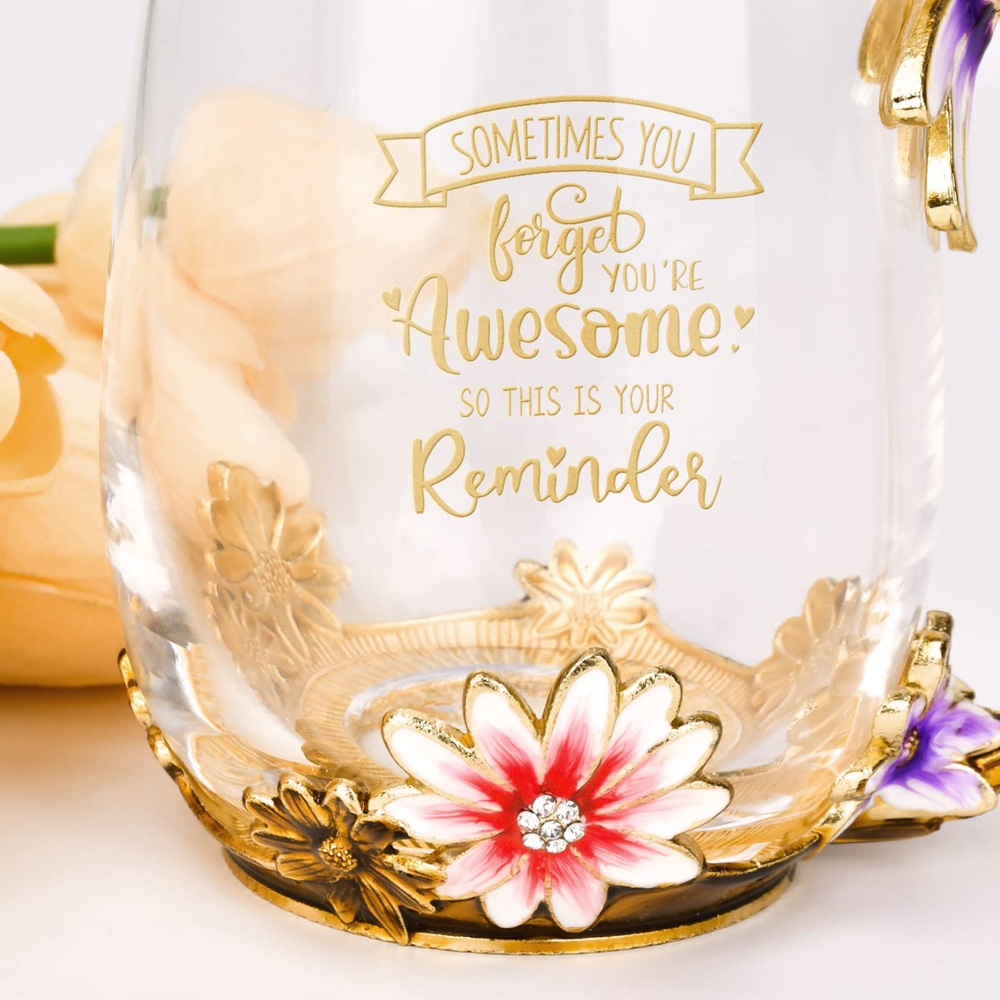 OEAGO Gifts for Mom Women Valentines Day Gifts for Her Glass Coffee Enamels Mug Best Birthday Valentine's for Girlfriend Wife Mothers Day from Daughter Son Tea Cup Stocking Stuffers Christmas