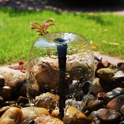 ECO-WORTHY Solar Fountain Water Pump Kit 12 W, 196 GPH+ 12 Watt Solar Panel Submersible Powered Pump for Small Pond, Garden Decoration, Pool, Birdbath(Need Sunlight) Black