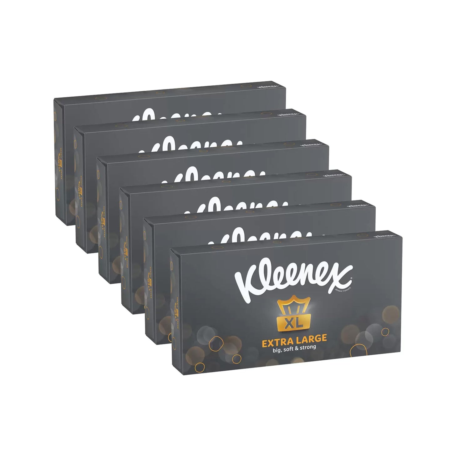 Kleenex Extra Large Facial Tissue for Men 2ply 90 Sheets, Pack of 6