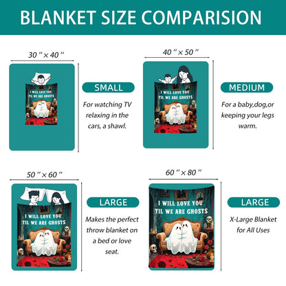 Halloween Throw Blanket Gifts for Men Women, Halloween Fall Throw Blanket, Cozy Halloweens Blanket for Couples Adults, Boo Basket Gift for Boyfriend Girlfriend, Flannel Blankets for Bed Couch, 50"X60"