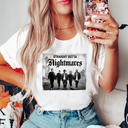 8 Sheets Halloween Iron on Transfers Patches for T-Shirt Iron on Decals Stickers Scary Movie Characters Design Heat Transfer Iron on Vinyl Appliques for Clothes Backpack DIY Craft Decor Supplies