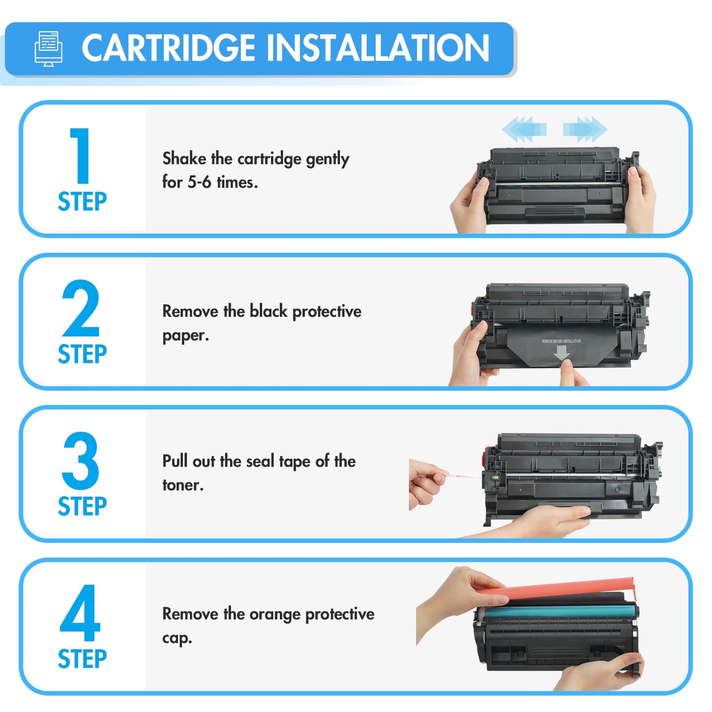 26A Toner Cartridge for HP Printer CF226A M426fdw Compatible for HP 26A Black Laserjet Toner Cartridge 26X CF226X M402n MFP M426fdw M402dn M402 M402dw M402dne M426fdn M426 M426dw Printer Ink 2 Pack