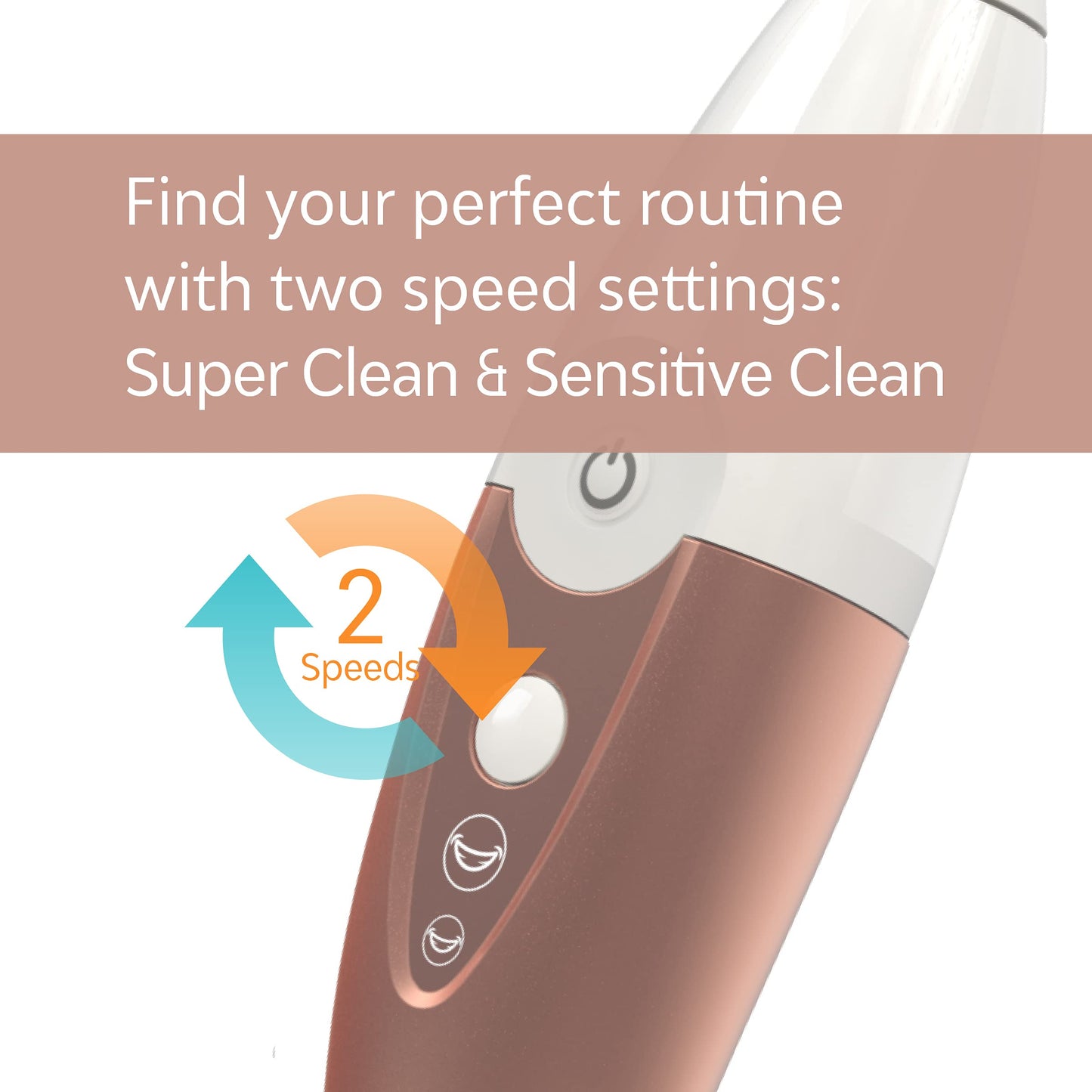 Tao Clean UV Sanitizing Sonic Toothbrush and Cleaning Station, Electric Toothbrush, Dual Speed Setting, White