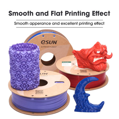 eSUN PLA Filament 1.75mm, 3D Printer Filament PLA Dimensional Accuracy +/- 0.03mm, 1KG per Spool, 2 Spools 3D Printing Filament,Black and Black