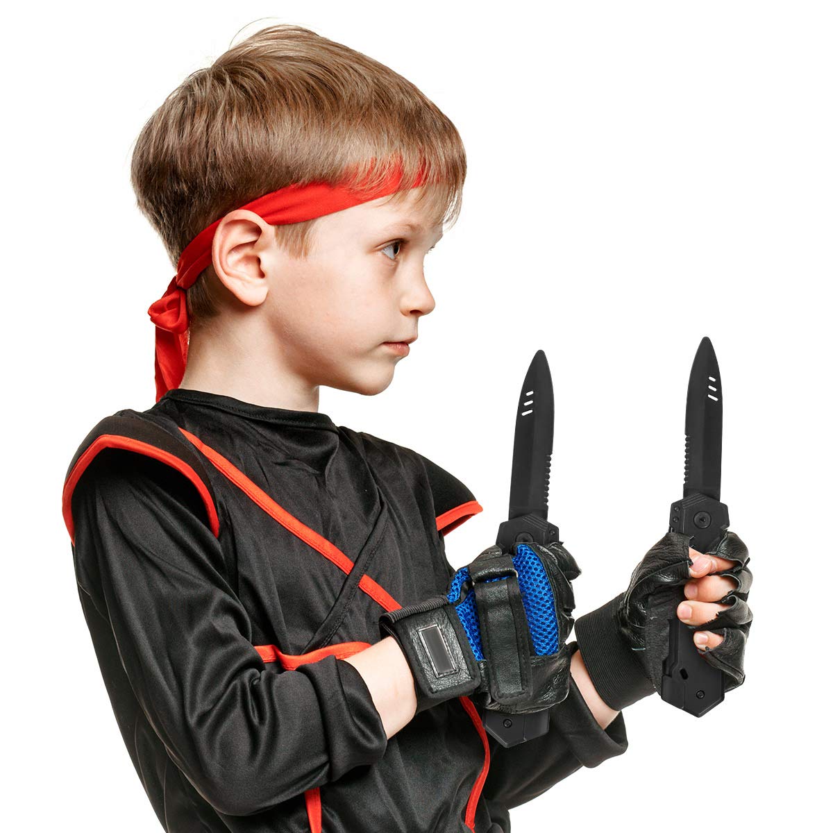 JOLLYSTYLE 6PCS Fake Knife - Halloween Prop Plastic Trick Disappear Fake Plastic