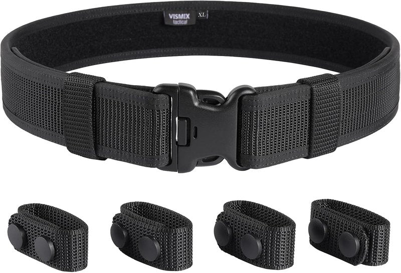 Police Duty Belt - 2" Nylon Security Belt for Law Enforcement | Includes 4 Belt Keepers