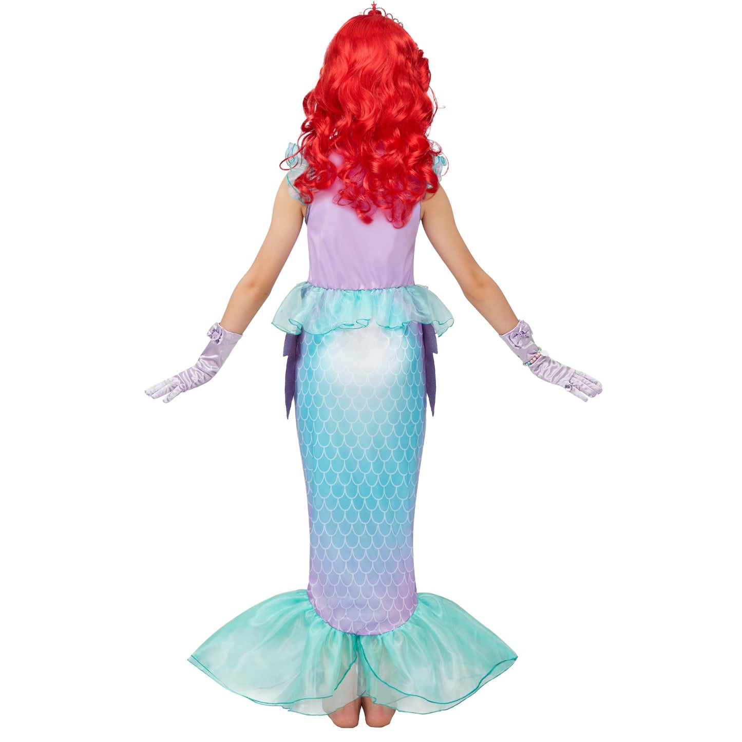 Spooktacular Creations Halloween Mermaid Costume for Girls, Purple Little Mermaid Dress, Princess Dress Up for Girls 4-6 Toddler Pretend RolePlay, Themed Party (Large, 10-12 yrs)