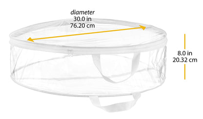 Whitmor Clear Everyday Wreath Bag