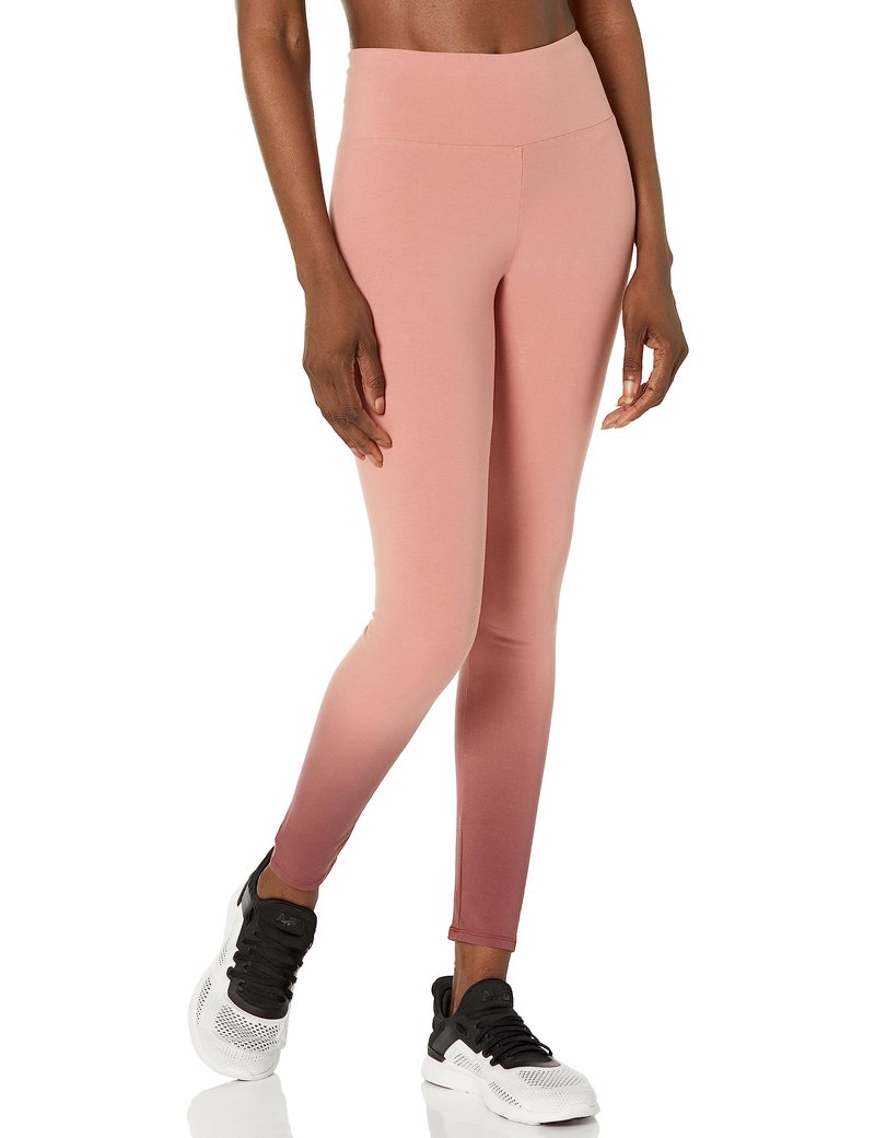 Andrew Marc Sport Women's Sport Long HIGH Rise Sun Kissed Legging,Rose Ombre,Large