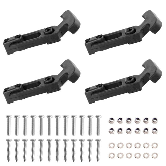 crenlux Rubber Flexible T-Handle Hasp Draw Latch for Farm Machinery, Construction Hoods, Off-Road Vehicles, Golf Carts, Coolers, Rubber Flexible T-Handle Hasp Draw Latch Replacement (4Pcs)