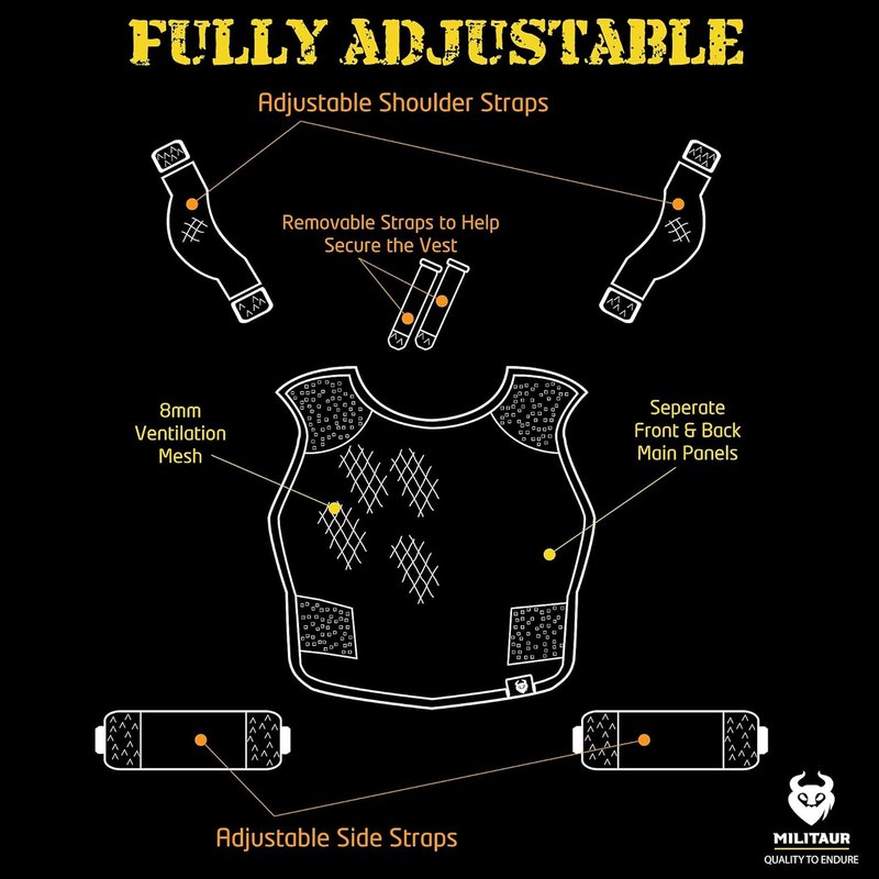 Adjustable Ventilation Tactical Vest - Enhances Air Flow for Comfort | Lightweight & Breathable Design