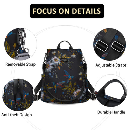 Fmeida Backpack Womens Anti Theft Travel Rucksack Shoulder Bag Ladies Handbag