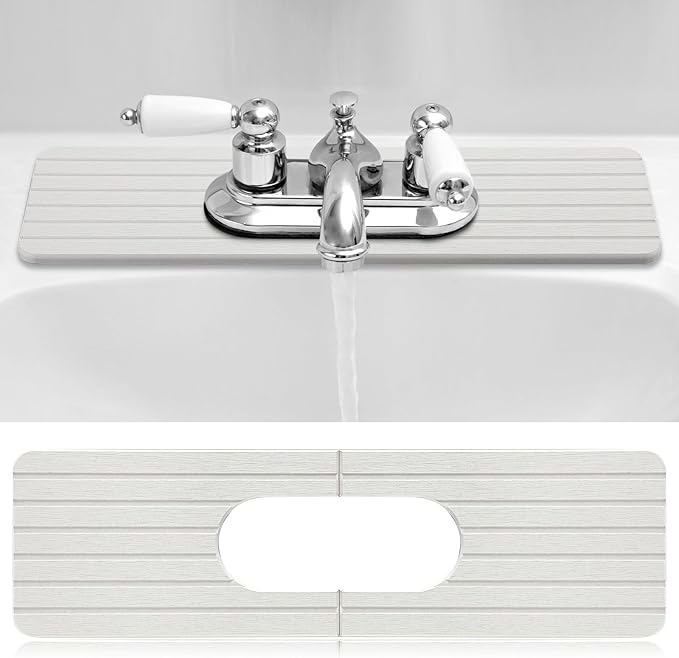Faucet Mat Sink Splash Guard Oval and Round Splash Tap Pad Diatomite Stone