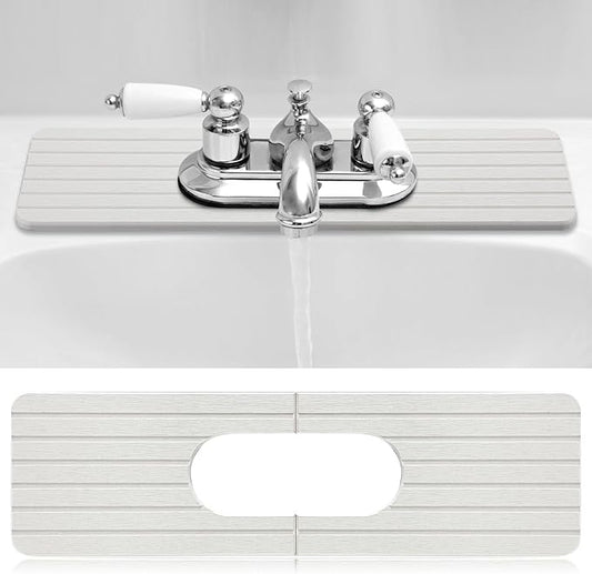 Faucet Mat Sink Splash Guard Oval and Round Splash Tap Pad Diatomite Stone