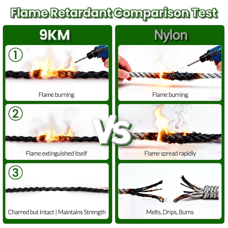 9KM DWLIFE Kevlar Cord– High Tensile Strength Kevlar Thread, 50–1500lb Flame-Resistant String for Fishing, Kite Line, Wind Chimes, Camping & Outdoor Survival Rope