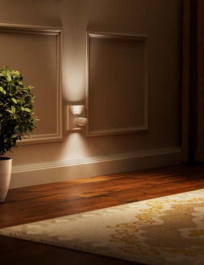 6 Pack Mini LED Night Light Plug in Wall - Dusk to Dawn Auto On/Off, 3000K Soft White (200 Lumen/20W Equivalent), 360° Adjustable Lighting for Bedroom, Bathroom, Stairs, Kids Room, Hallway