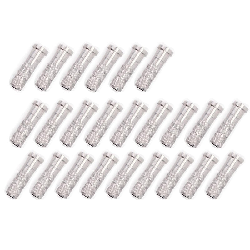 KURUGEILI 24pcs Archery Arrow Aluminum Inserts .244/6.20mm for ID 6.2mm Arrows, Replacements Archery Base Inserts Fit Compound Bow Recurve Bow Crossbow Inserts