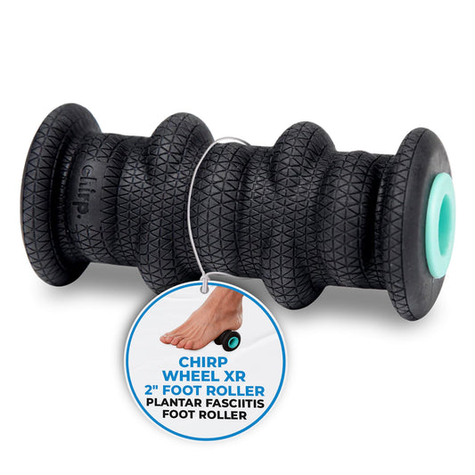 Chirp Wheel XR Foot Massage Roller - Targeted Massage for Plantar Fasciitis and Foot Fatigue, Arch Pain Relief, and Muscle Recovery | High Density Foam Exercise Equipment, 500lbs Capacity, 2" Mint