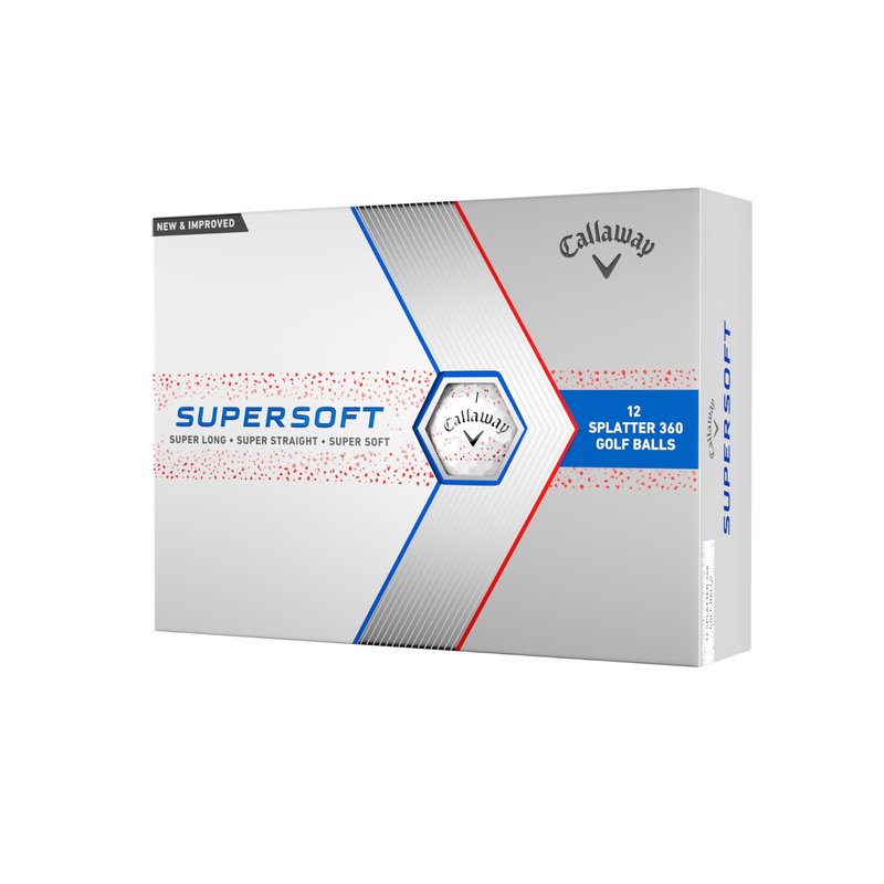 Callaway Golf Supersoft Golf Balls (2023, Red Splatter)