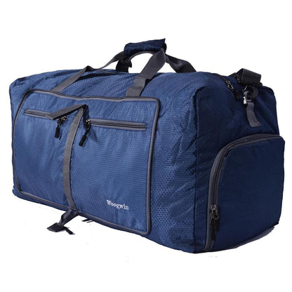 ehsbuy 60L Foldable Travel Duffle Bags for Men Women Large Holdall Waterproof Overnight Weekend Bags for Gym Luggage