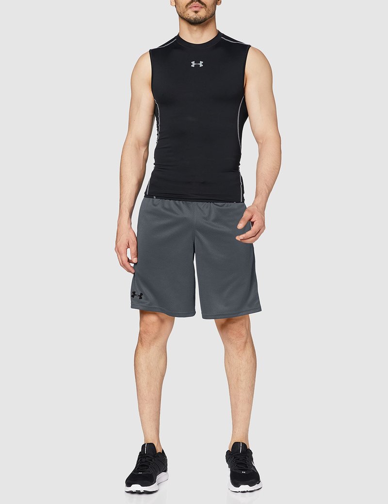 Under Armour Men's Tech Mesh Shorts , Pitch Gray (012)/Black, Large