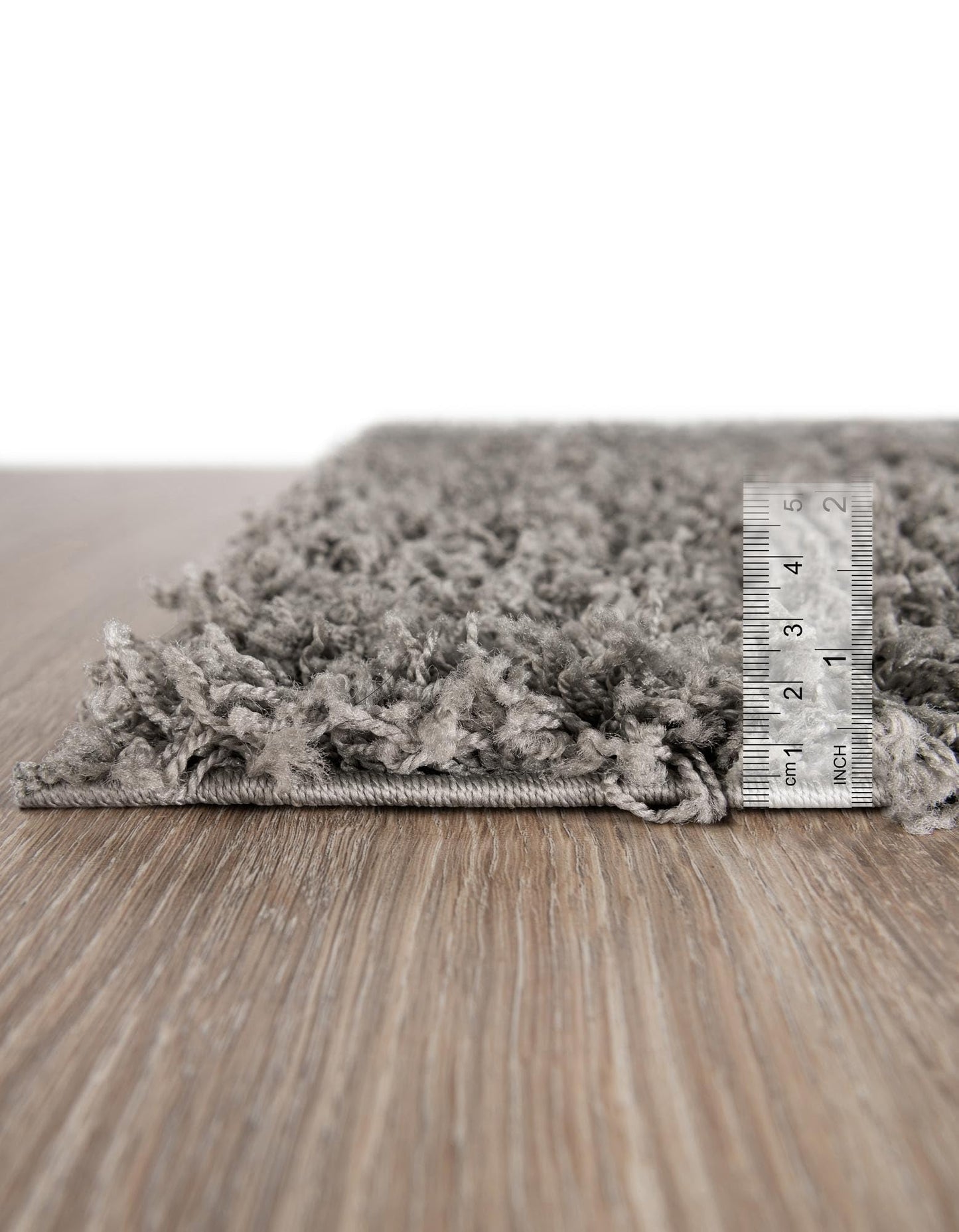 Rugs.com - Solid Shag Rug – 2' x 3' 1 Cloud Gray Shag Rug – Plush Accent for Nurseries, Playrooms, and Bedrooms