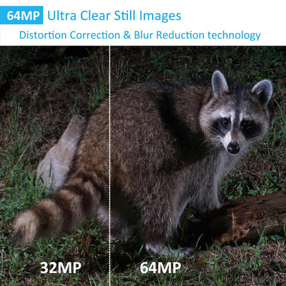 GardePro A50 Trail Camera, 4K 64MP, New-Gen Image Technology, Ultra-Low Light Sensitivity Sensor, Night Vision, Motion Activated