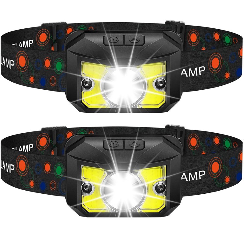 Wanocean Grandpa Dad Gifts for Father’s Day from Daughter, LED Headlamp Rechargeable 2 Pack - Super Bright Headlight Flashlight for Camping, Hunting, Hiking, Running