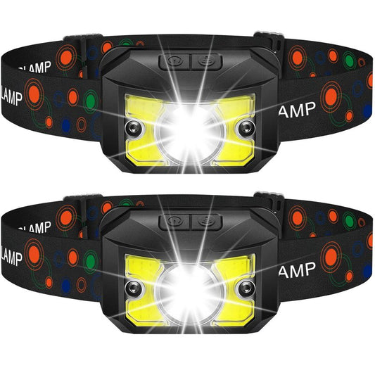 Wanocean Grandpa Dad Gifts for Father’s Day from Daughter, LED Headlamp Rechargeable 2 Pack - Super Bright Headlight Flashlight for Camping, Hunting, Hiking, Running