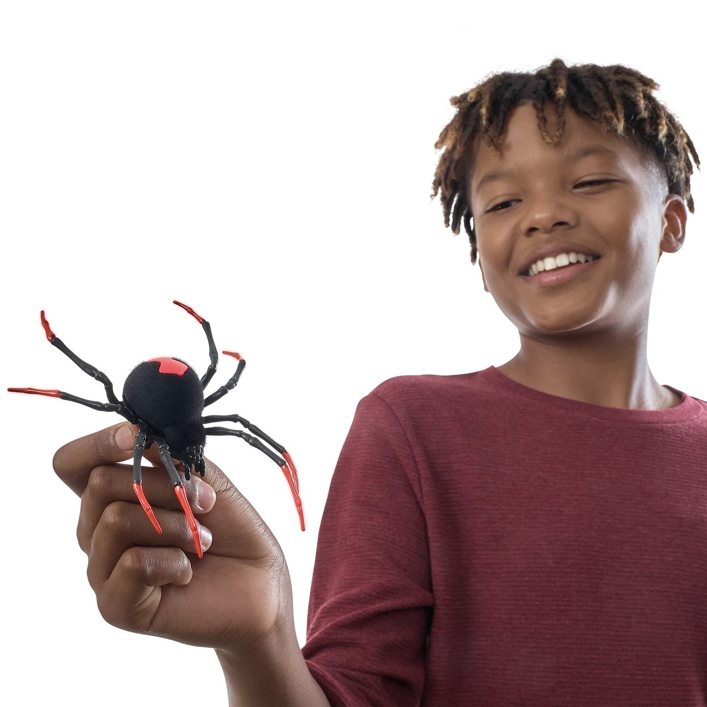 Robo Alive Crawling Spider Glow in The Dark (2 Pack) by ZURU Battery-Powered Robotic Interactive Electronic Spider Toy That Moves and Crawls, Prankst Toys for Boys, Kids, Teens