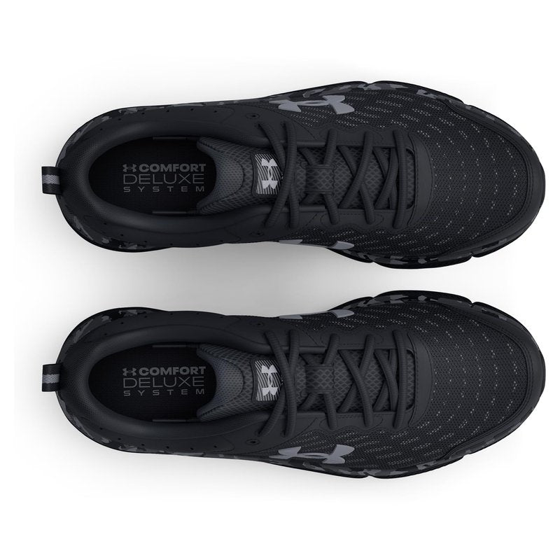 Under Armour Men's Charged Assert 10 Camo, (001) Black/Black/Pitch Gray, 11.5, US