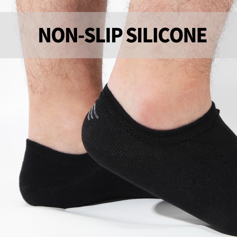 Nroktia 10 Pairs Non Slip No Show Socks Womens and Mens Low Cut Invisible Liner Ankle Socks (4 Black-4 White-2 Grey)