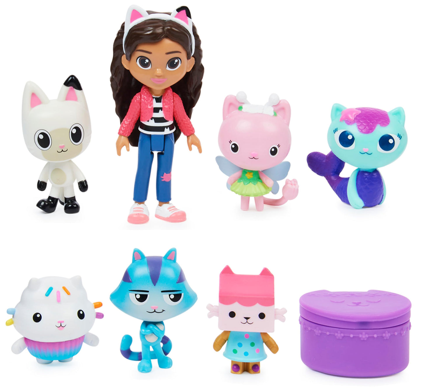 Gabby’s Dollhouse, Deluxe Figure Gift Set with 7 Toy Figures and Surprise Accessory, Kids’ Toys for Ages 3 and above