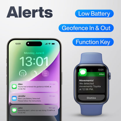 Family1st GPS Tracker Device for Vehicles, Cars, Loved Ones, Up to 30 Day Battery with Waterproof Case Magnetic, Real-Time Tracking with App. Subscription Needed.