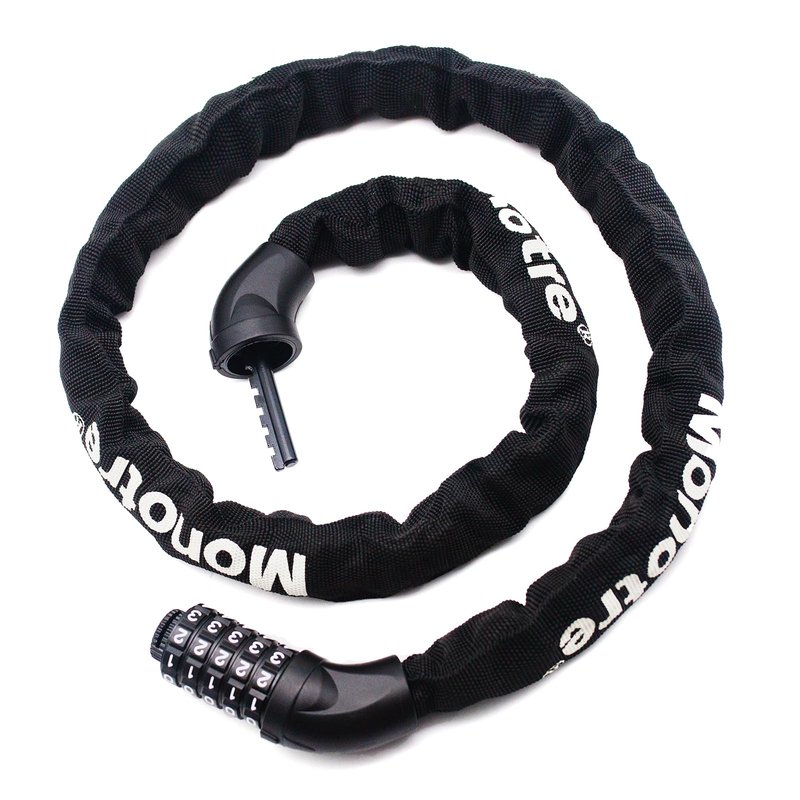 Monotre 5-Digit Resettable Combination Heavy Duty Anti-Theft Bike Chain Lock, 3.9ft Long Keyless Security Bike Lock for Bicycles, Scooters, Motorcycles, Doors, Fences