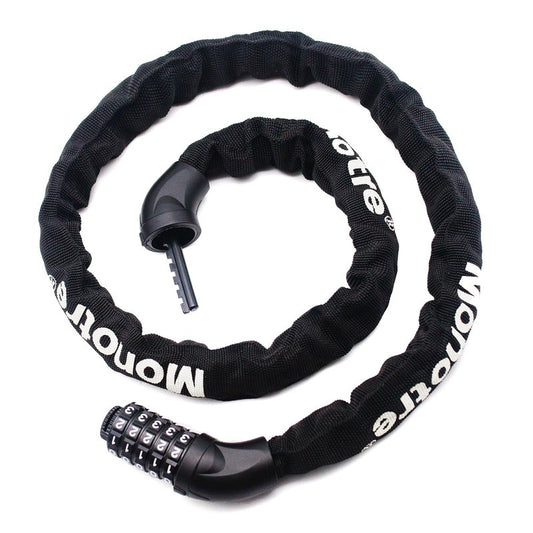 Monotre 5-Digit Resettable Combination Heavy Duty Anti-Theft Bike Chain Lock, 3.9ft Long Keyless Security Bike Lock for Bicycles, Scooters, Motorcycles, Doors, Fences