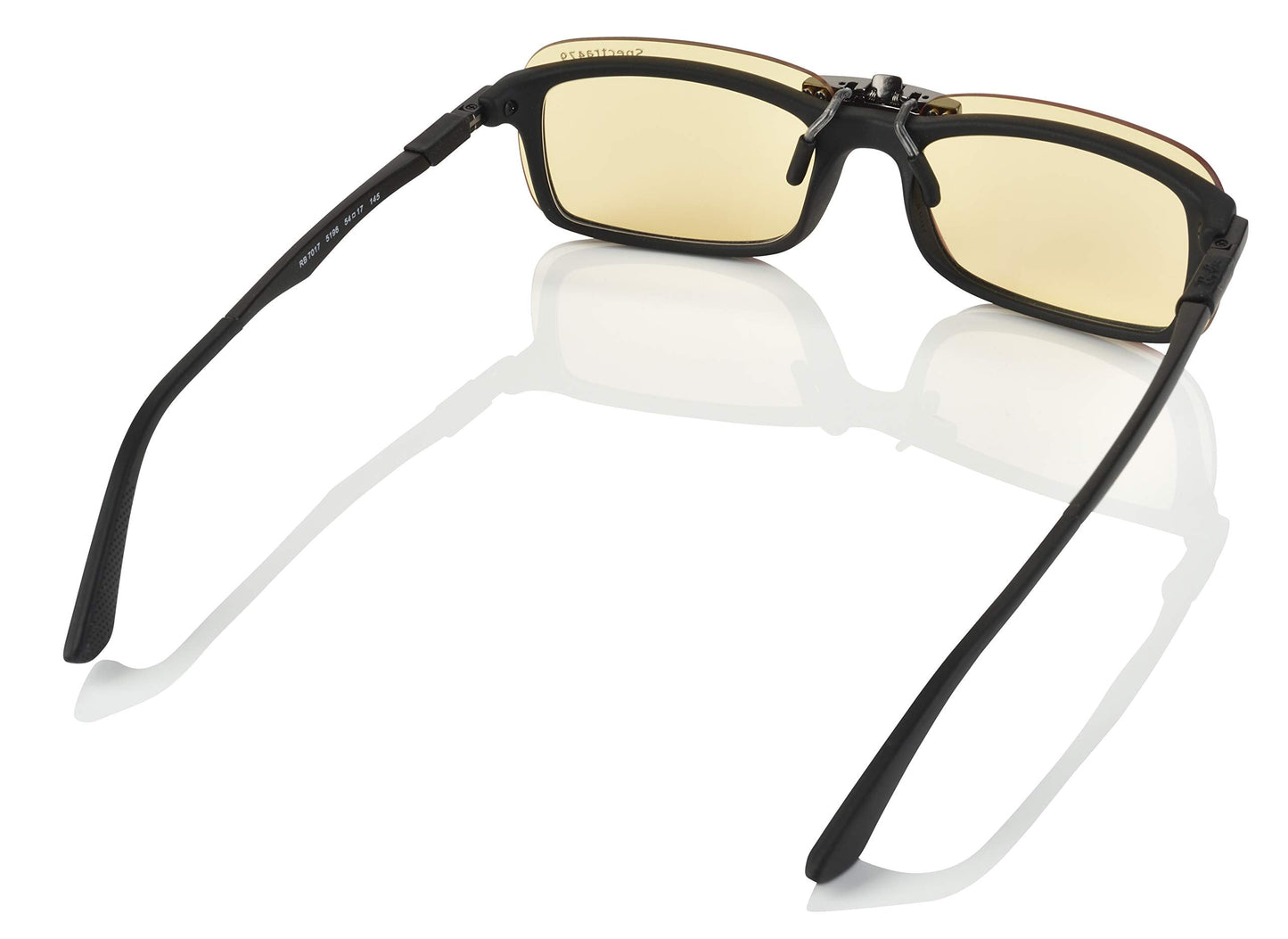 Blue Light Blocking Clip On Glasses - Effective Computer Glasses for Men and Women, Durable Lightweight Design Reduce Eyestrain, Headaches for All Day Screen Time and Gaming Protection (Daytime Lens)