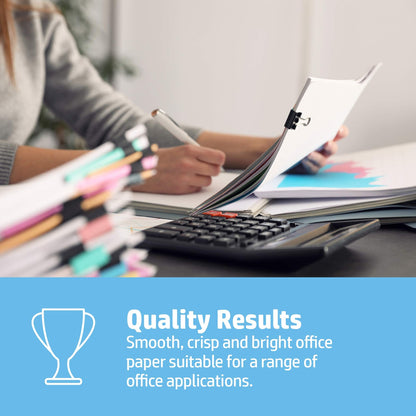 HP Office A4 80gsm White Office Copier Paper (1 Box Contains Five Reams of 500 Sheets)