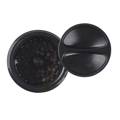 Cole & Mason Harrogate Black Salt and Pepper Grinder Set, Adjustable Ceramic Mechanism, Inverta, ABS Plastic, 154 mm, Gift Set, Includes 2 x Salt and Pepper Mills
